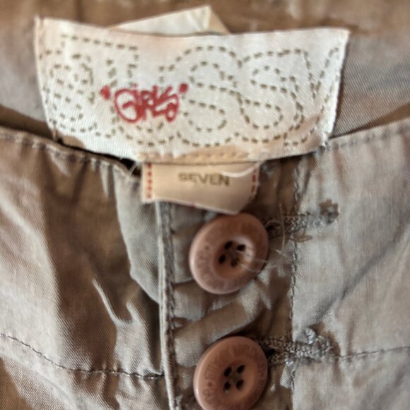 Grey Stussy Girl cropped cargo shorts - Size 7 - Picture 2 of 4